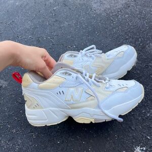 Women New balance 608 while cream vanilla shoes
